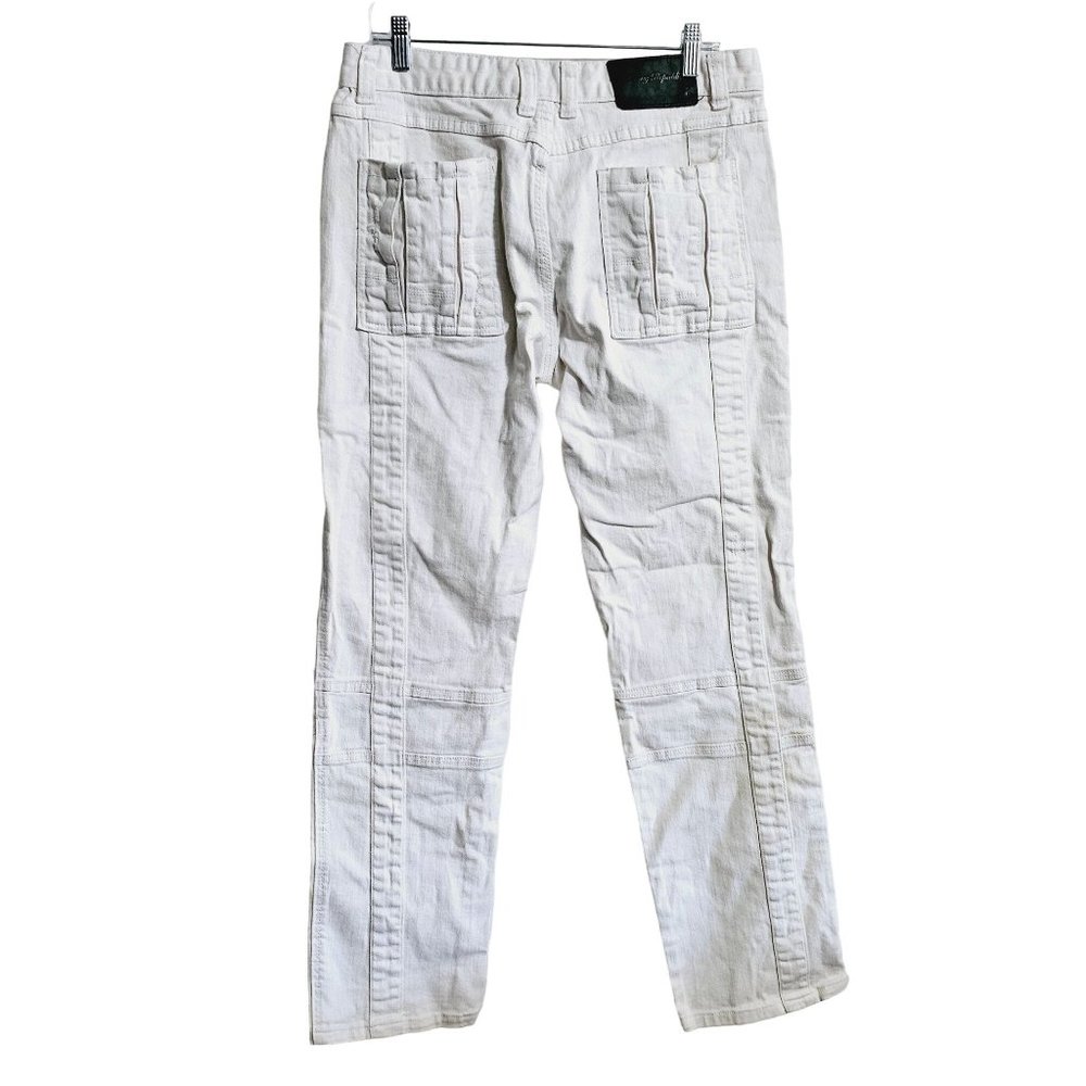 Young Republic Moto Jeans size 34 Men's biker utility jeans white - Picture 2 of 16